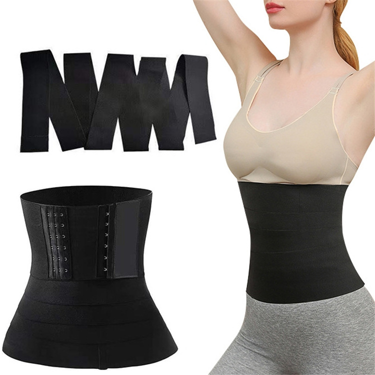 Custom Best All Sizes Fat Burner Belly Slimming Lose Weight Shaper Latex Body Bandage Tummy Waist Wrap Trainer