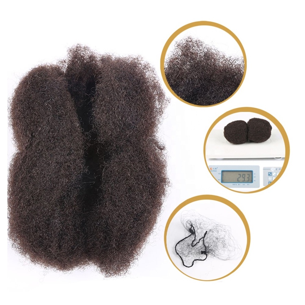 Wholesale 100% Human Hair Afro Kinky Bulk Human Hair For Dreadlock Hair Extensions , twists, braiding and locs repair