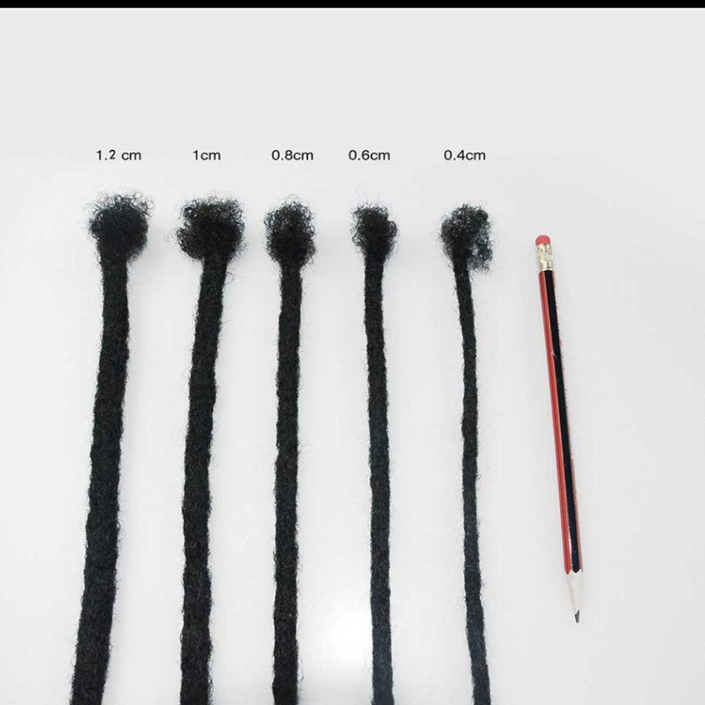 Yotchoi Crochet Braiding High Quality Human Hair Locks Handmade Brazilian Remy Hair Dreadlocks Extension