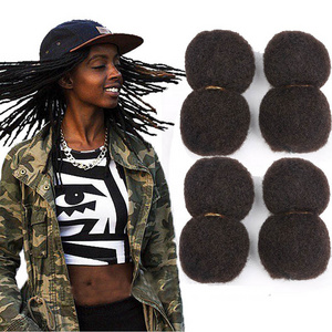 Wholesale 100% Human Hair Afro Kinky Bulk Human Hair For Dreadlock Hair Extensions , twists, braiding and locs repair