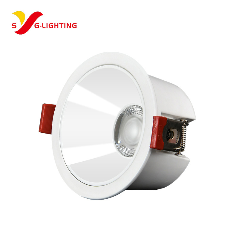 Modern COB adjustable recessed aluminum surface mount round led downlight 6 inch