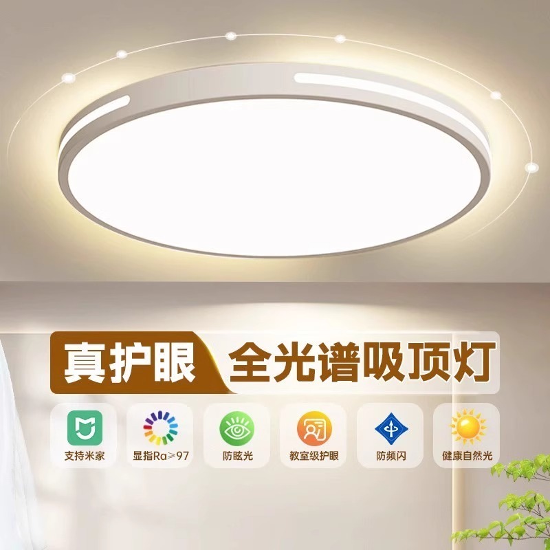 LED ceiling light living room circular bedroom lighting minimalist modern study dining room lighting