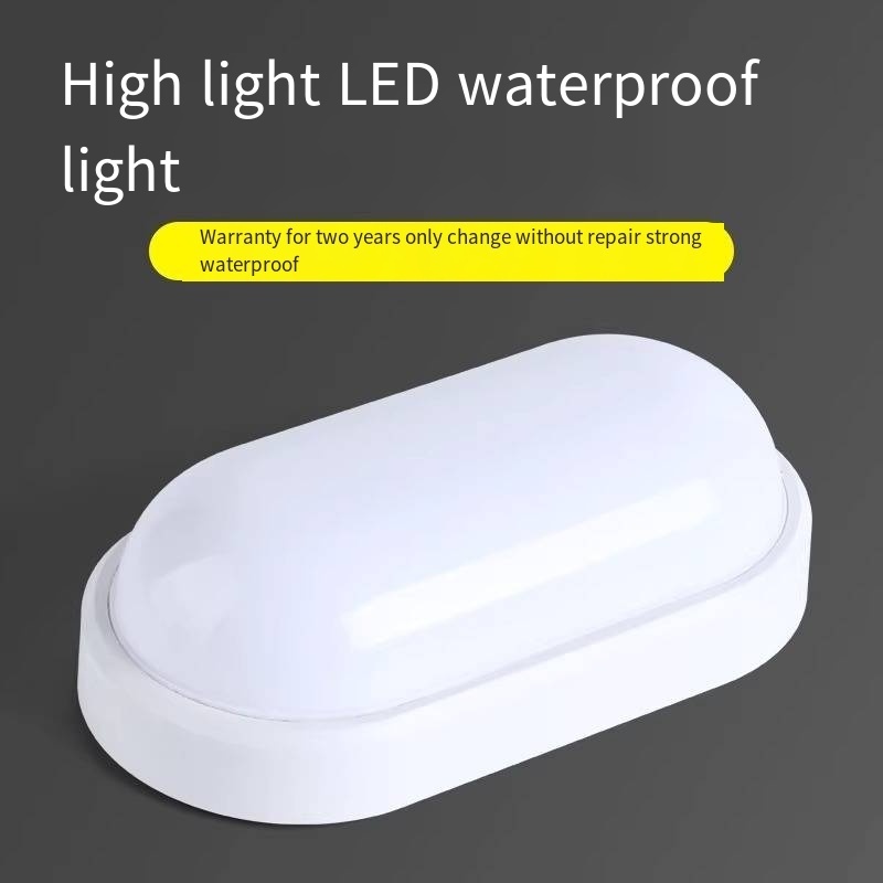 LED moisture-proof light IP54 outdoor 16w 24w waterproof light kitchen bathroom ceiling wall light