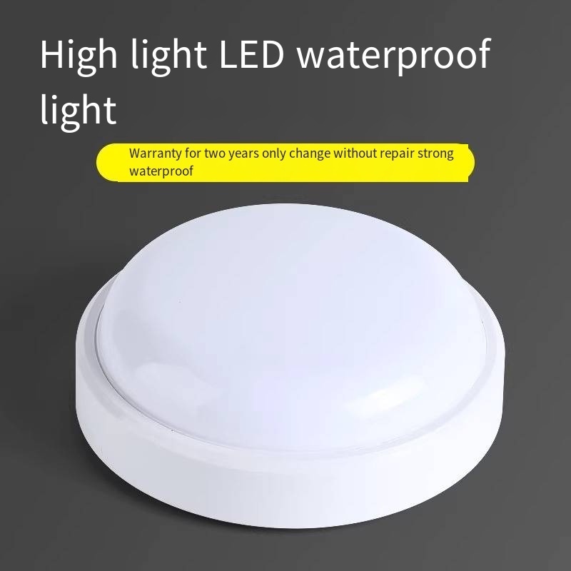 LED moisture-proof light IP54 outdoor 16w 24w waterproof light kitchen bathroom ceiling wall light