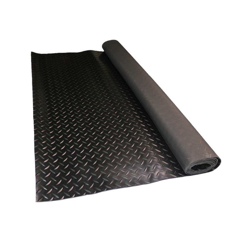 Ribbed mat to prevent collisions for the safety of tread rubber floor matting sheeting