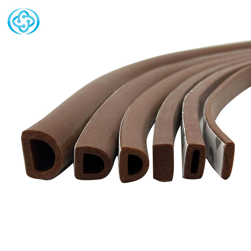 Self adhesive rubber seal strip for window and door