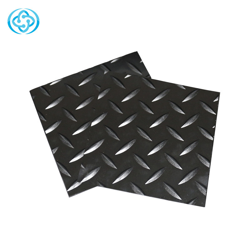 Ribbed mat to prevent collisions for the safety of tread rubber floor matting sheeting