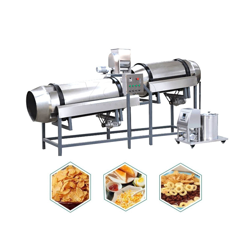 Corn Flakes Processing Line/grain steam flake machine/ instant oatmeal flakes machine