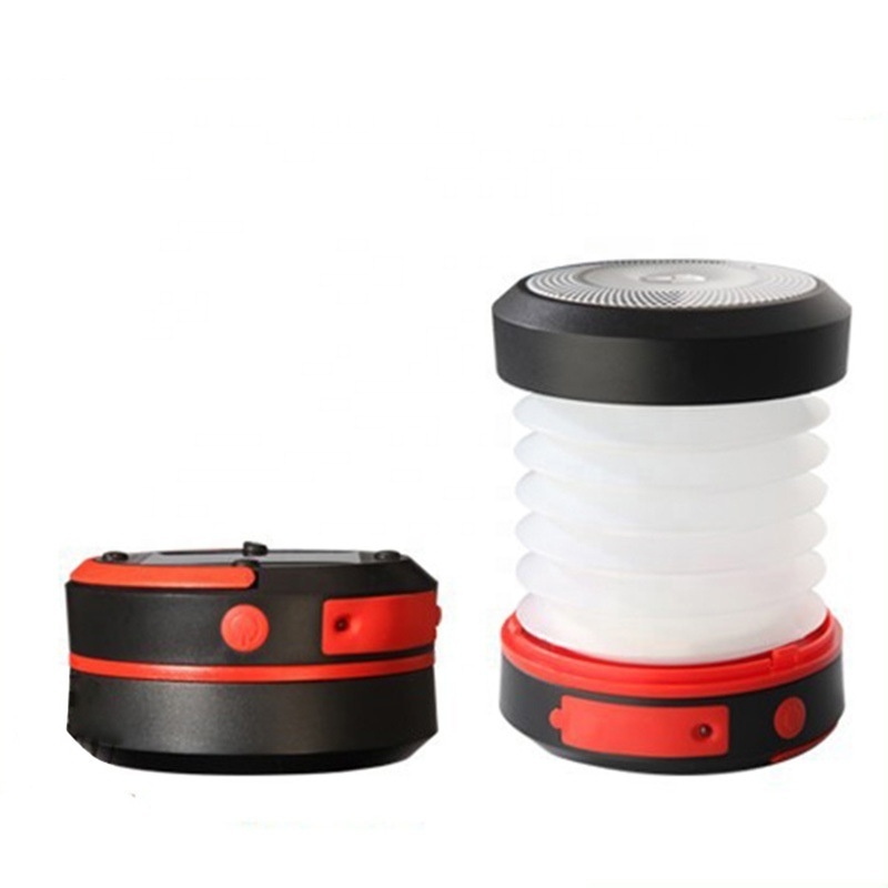 Collapsible LED Outdoor Solar Lantern USB Rechargeable Solar Light for Camping