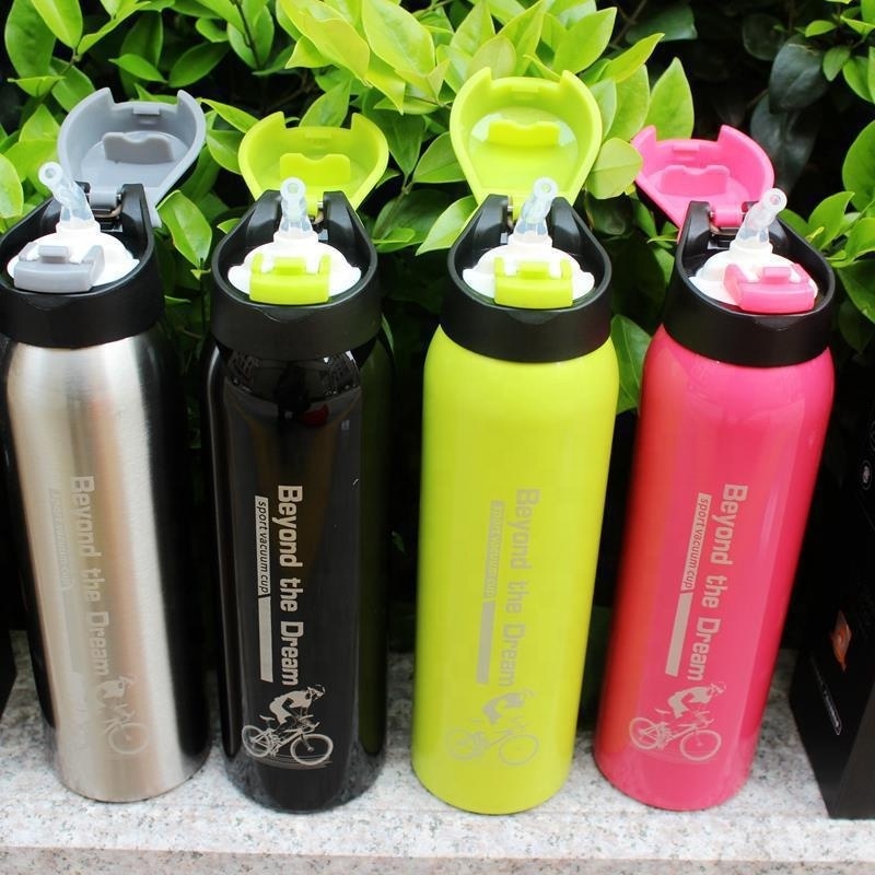 Customized Creative Gift Cycling Stainless Steel Vacuum Insulated Sports Water Drink Bottle for Triathlon