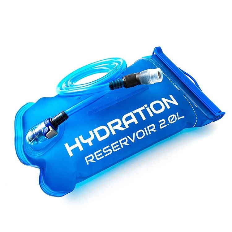 Free Sample!Hydration Bag BPA Free TPU Collapsible Foldable Soft Water Bladder for Trail Race Running Sport