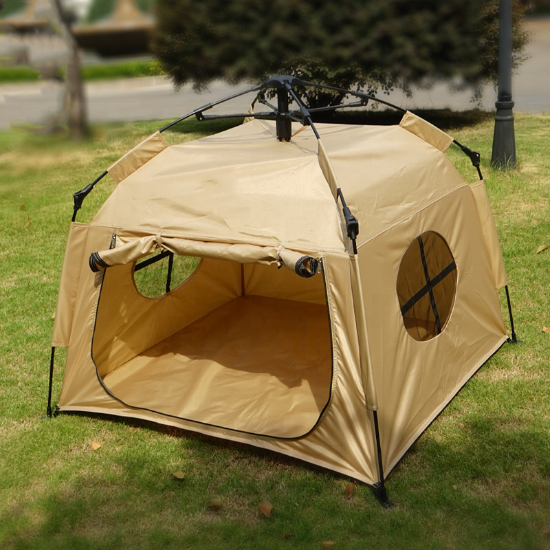 Outdoor Household Fully Automatic Folding Dog Kennel Rainproof And Sun Protection Portable Car Camping Tent