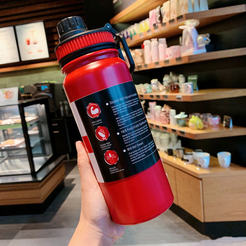 Wholesale 304 Stainless Steel Insulated Vacuum Flask with Large Capacity and Portable Sports Thermos