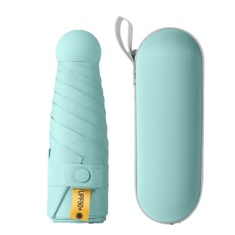 Mini Travel Compact Umbrella for Women&Men with 6 Rib Small Portable Sun and Rain Umbrella with UV Protection For Gifts