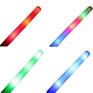 Large LED Electronic Glow Stick Foam Baton Multicolor Foam Light Stick Foam Glow Baton