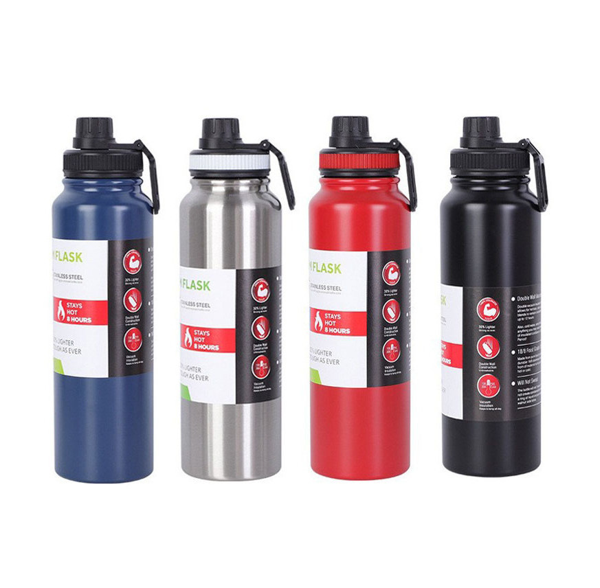 Wholesale 304 Stainless Steel Insulated Vacuum Flask with Large Capacity and Portable Sports Thermos