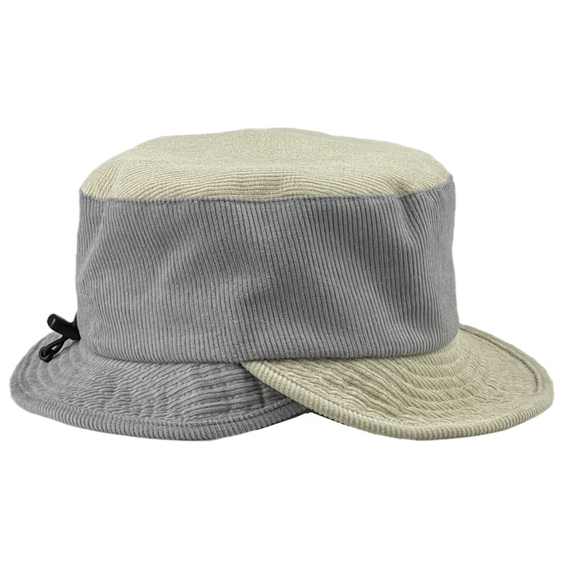 Japanese Style Men's and Women's Outdoor Mountaineering Foldable Sun Protection Sunshade Corduroy Bucket Hat