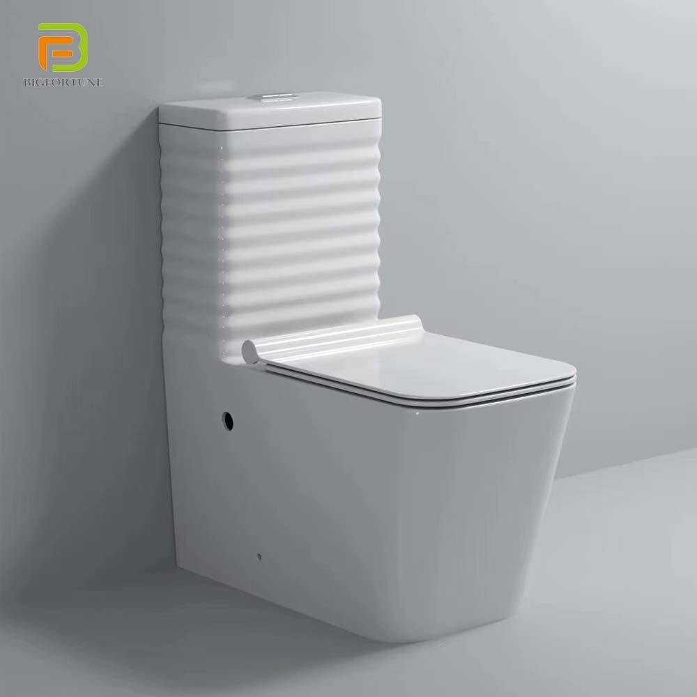 Wholesale ceramic toilet sanitary ware luxury white power flushing square one-piece toilet wc toilets for sale