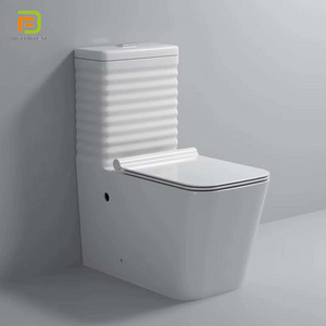 Wholesale ceramic toilet sanitary ware luxury white power flushing square one-piece toilet wc toilets for sale