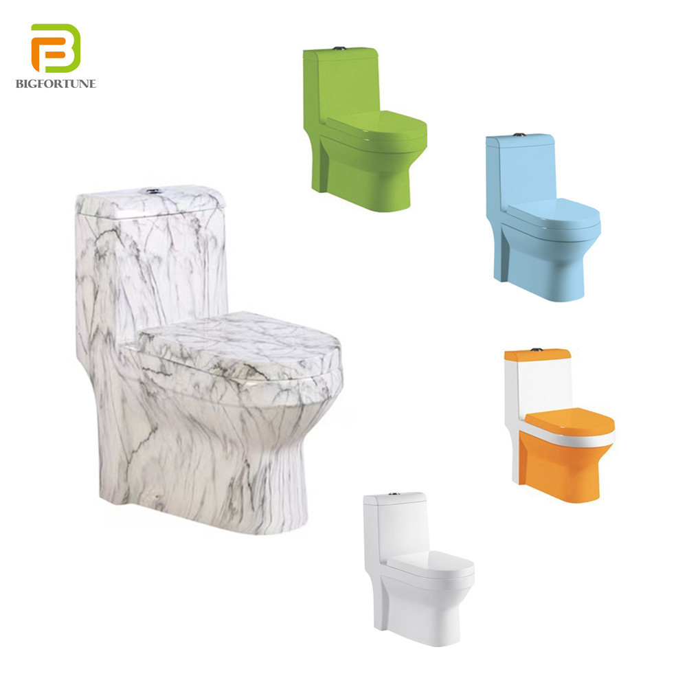 High Quality Wash Down Toilets Middle East P Trap S Trap Water Closet Color One Piece Wc Toilet