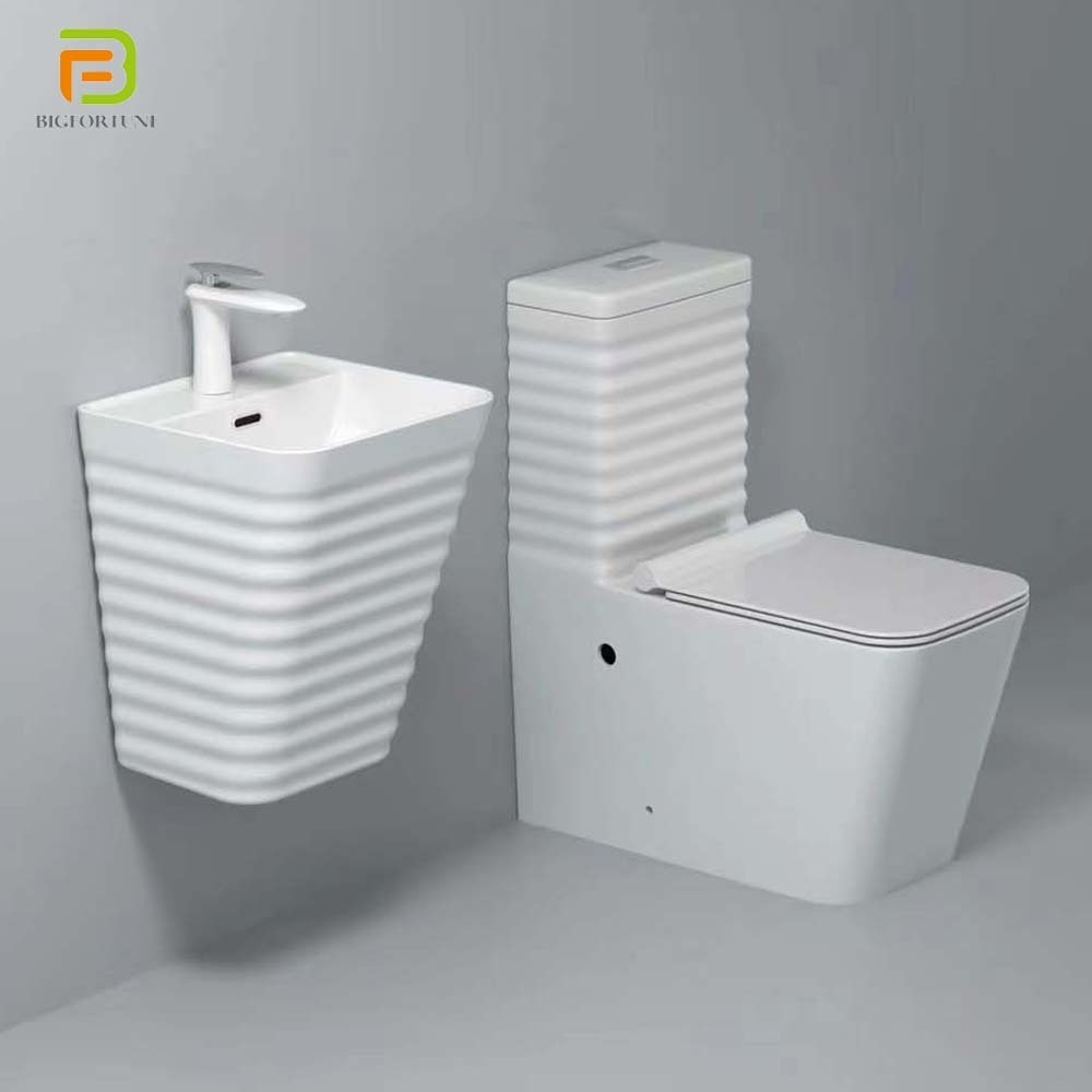 Wholesale ceramic toilet sanitary ware luxury white power flushing square one-piece toilet wc toilets for sale