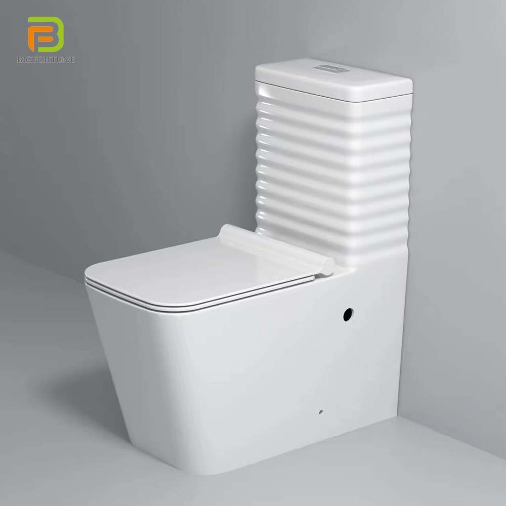 Wholesale ceramic toilet sanitary ware luxury white power flushing square one-piece toilet wc toilets for sale