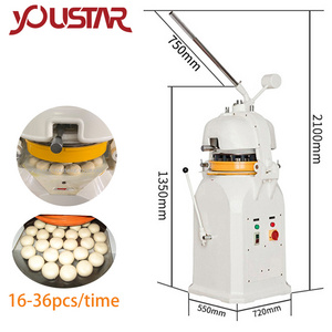 Factory Price Semi Automatic Dough Divider Rounder For Dough Ball Making Machine Bakery Equipment Dough Cutting Machine