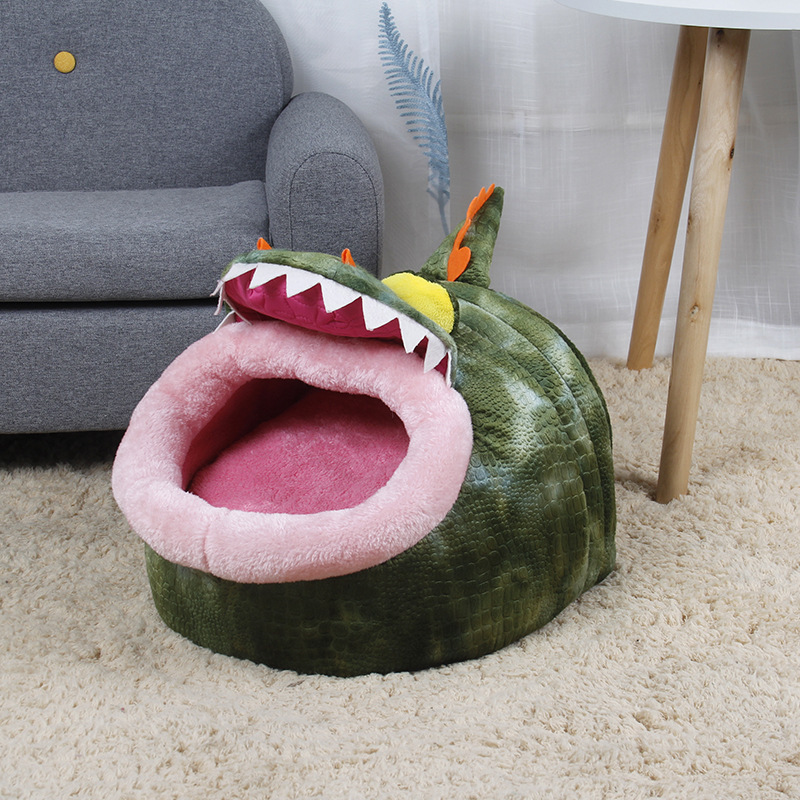 Wholesale Custom Shape luxury plush cave china giant croc shoe shape pet bed for Dog sofa