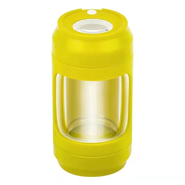 New Arrival Custom Cookes led Airtight glass storage bottles glow mag jar With herb grinders