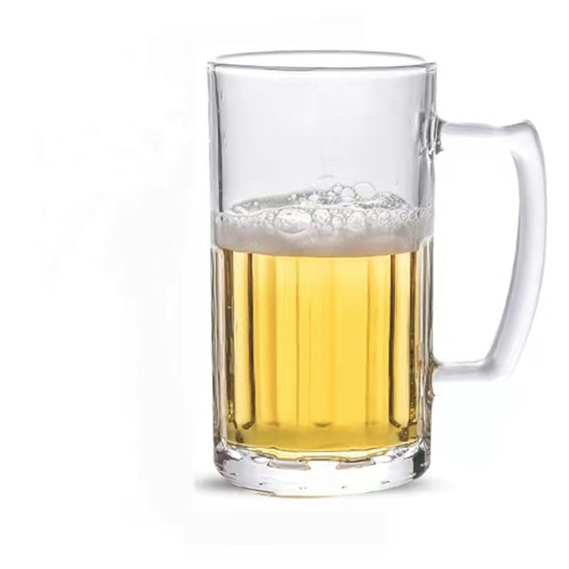 Promotional wholesale beer glass mugs drink glass cup juice cocktail beer steins for bar