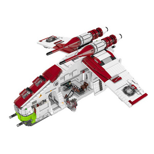 Mould King 21066 Star Series Republic Gunship Interstellar LAAT-I Air Plane War Diy Building Blocks Toys