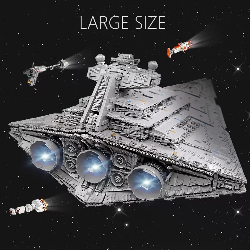 MOLD KING 13135 Star Toy Wars Imperial Star Destroyer Millennium Falcon Jeddah City adult difficult large assembly blocks