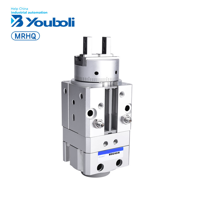 YBL Professional MRHQ Series 180 Degree Double Acting Rotary Grippers Clamping Finger Cylinder Swing Air Claw Pneumatic Parts