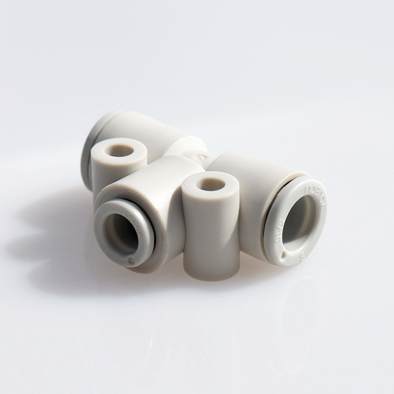 Smc type YBL KQ2T seriesT type three way Variable diameter & equal diameter quick connector plastic air tube connector fittings