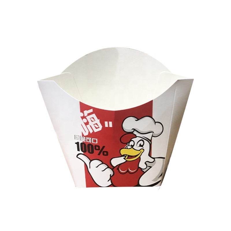 Free Samples Wholesale Printing Customization Eco friendly Recyclable Logo Art Paper Food Packaging Paper French Fries Box