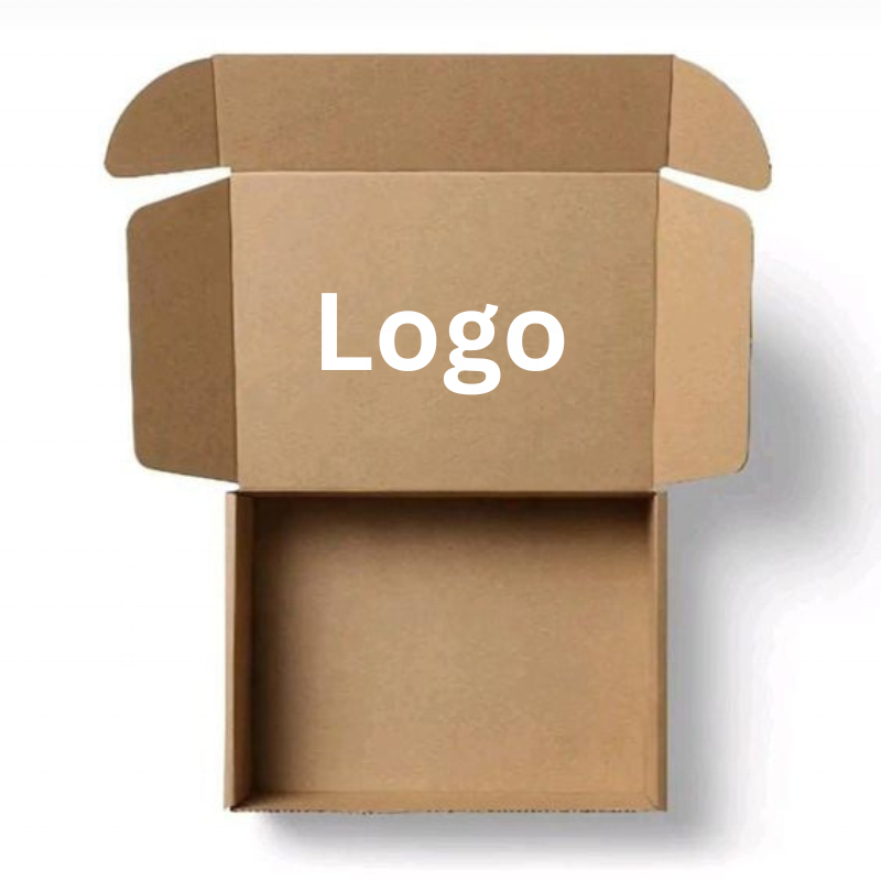 Custom designed logo corrugated cardboard shipping packaging box for clothing apparel lingerie packaging