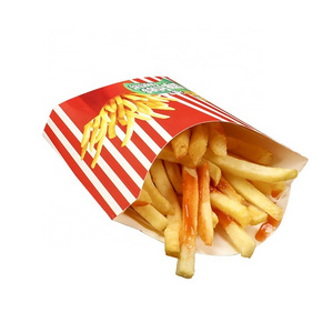 Free Samples Wholesale Printing Customization Eco friendly Recyclable Logo Art Paper Food Packaging Paper French Fries Box