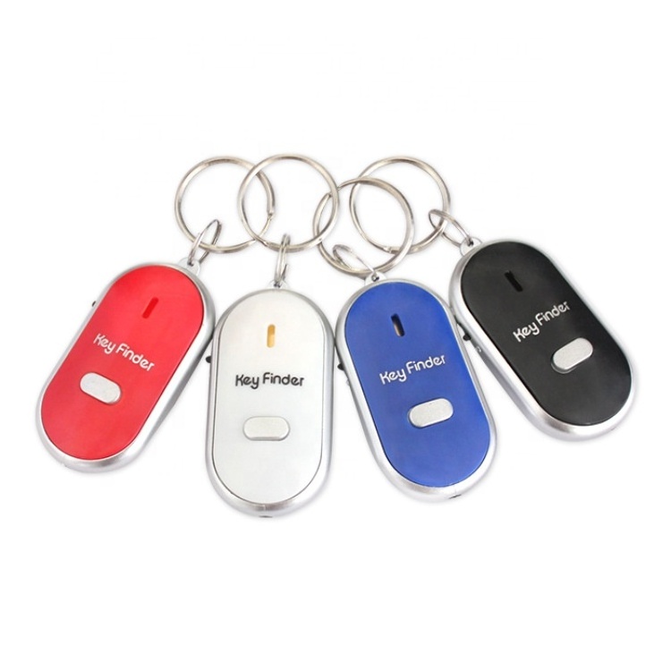 Custom logo print LED light just whistle key finder  keychain or key ring for promotional gifts