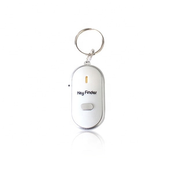 Custom logo print LED light just whistle key finder  keychain or key ring for promotional gifts