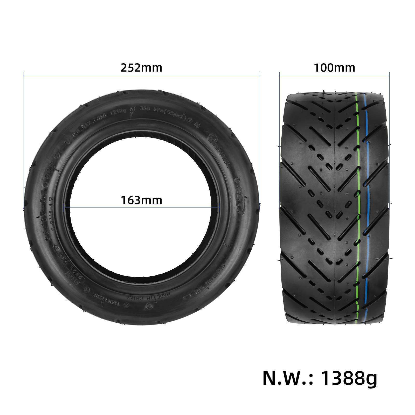 11Inch Anti-puncture Jelly Gel tire 90/65-6.5 Tire For Dualtron Thunder/Storm/Zero 11X Speedual Plus CST Tires