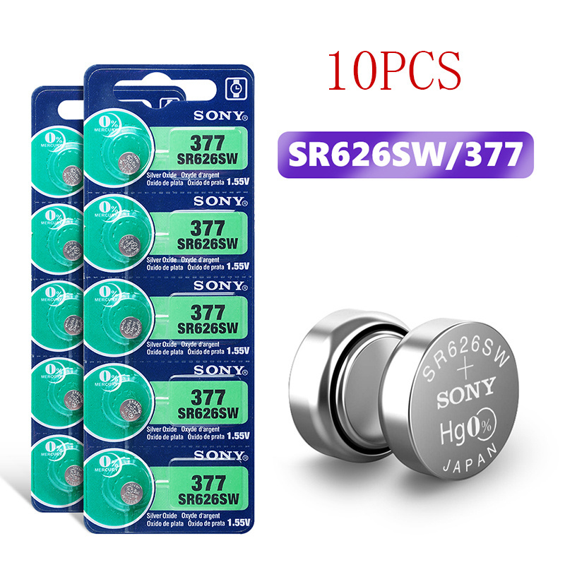 18mAh 1.5v alkaline button cell batteries  SR66 LR66  AG4 1.55V 377 376 SR626SW 626 SR626 V377 AG4 Watch Battery for sony