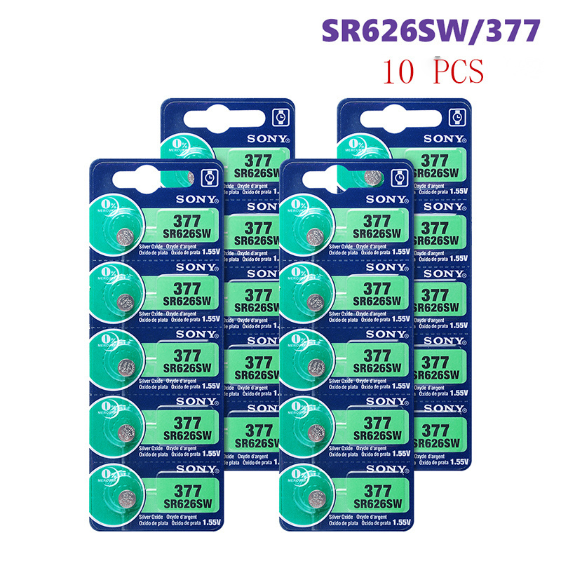 18mAh 1.5v alkaline button cell batteries  SR66 LR66  AG4 1.55V 377 376 SR626SW 626 SR626 V377 AG4 Watch Battery for sony