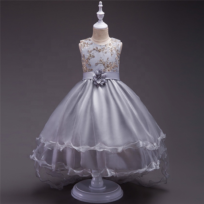 Casual boutique princess flower girl dress for baby girls