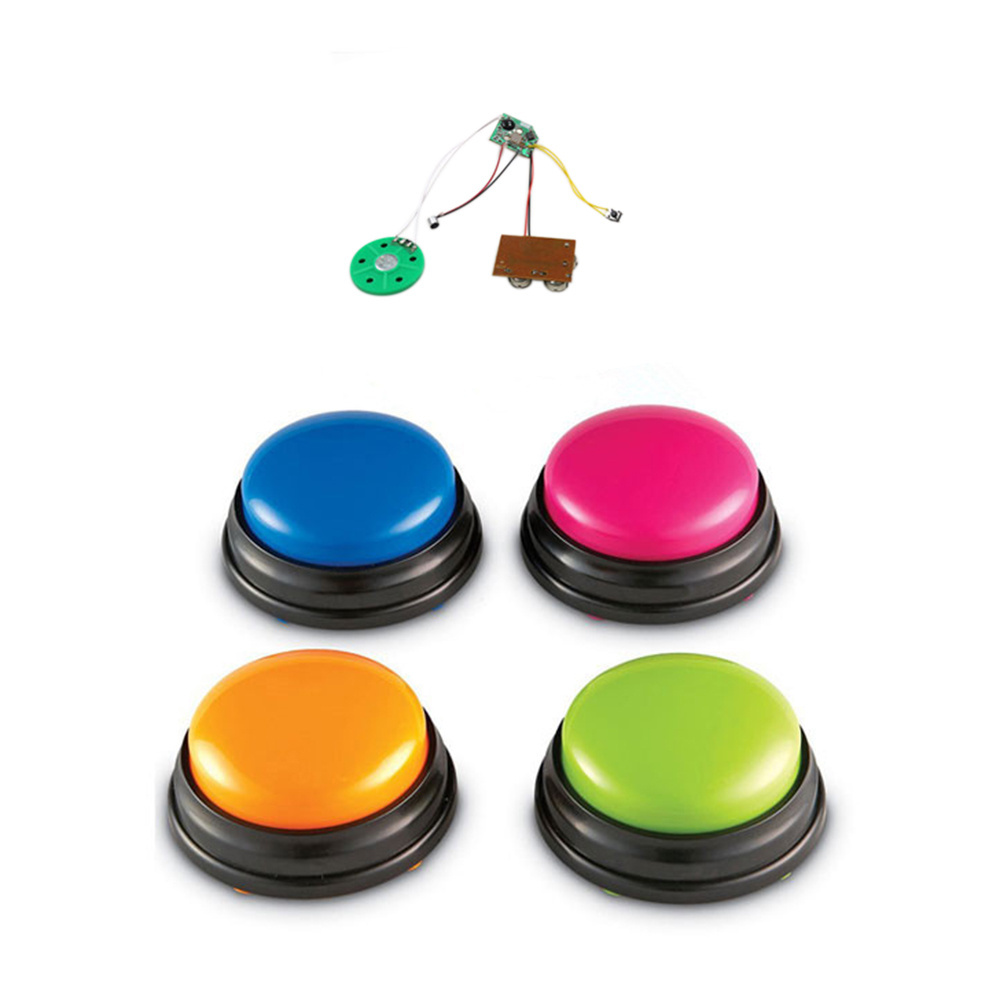 Recordable Talk Easy Pet Dog Interactive Toy Answer Button Party Noise Maker Recording Sound Button