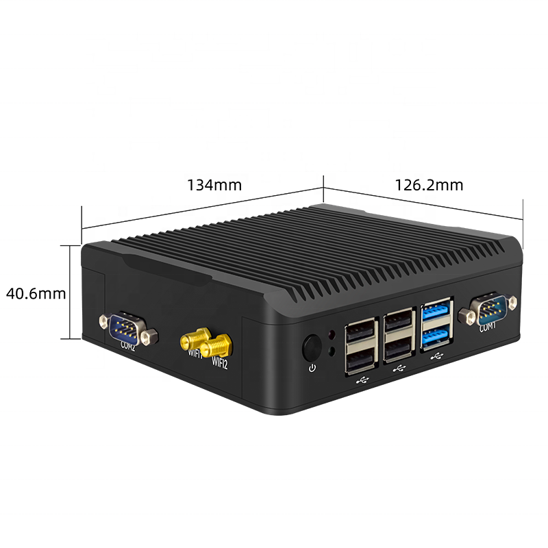 YCT YTC laptops CPU Quad core N5095 industrial  mini pc fanless small metal case Win10 computer for factory COM RS232 HD MI VGA