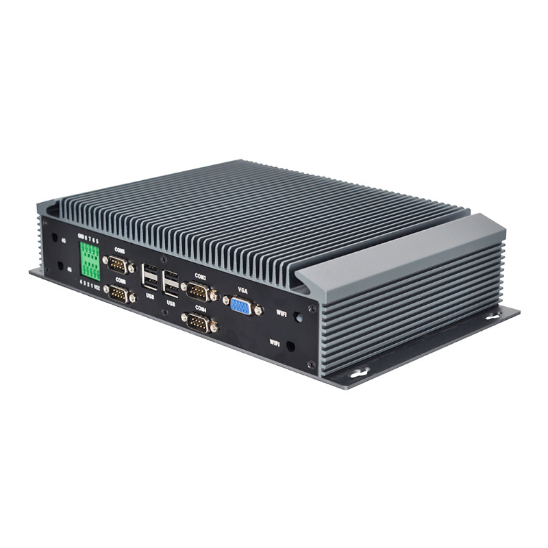 Industrial Pc Intel Core I3 I5 I7 Mini Pc Dual Lan Nic Dual Display 6*Com Rs232 Rs485 Gpio Sim Card Computer Fanless Mini Pc