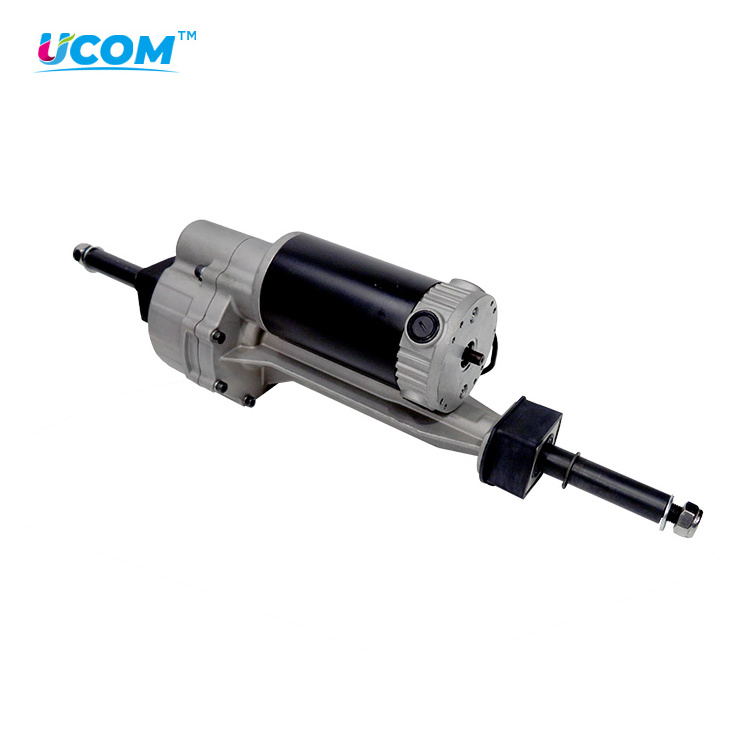 Ucom Small Mini Trycicle Differential 300w Electric Car Rear Axle with 24V DC Motor for Go Kart