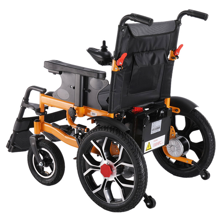 Active Ramp Brake Sports Wheelchair Noise Reduction Brushless Motor Onekey Foldable Disabled Power Electric Wheelchair