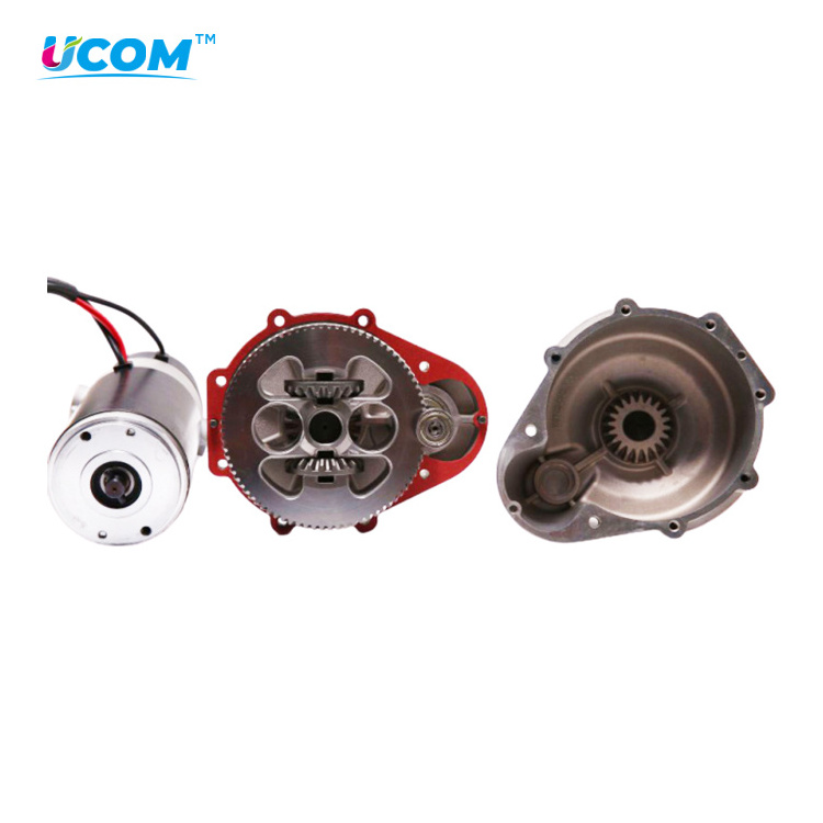 Ucom Small Mini Trycicle Differential 300w Electric Car Rear Axle with 24V DC Motor for Go Kart