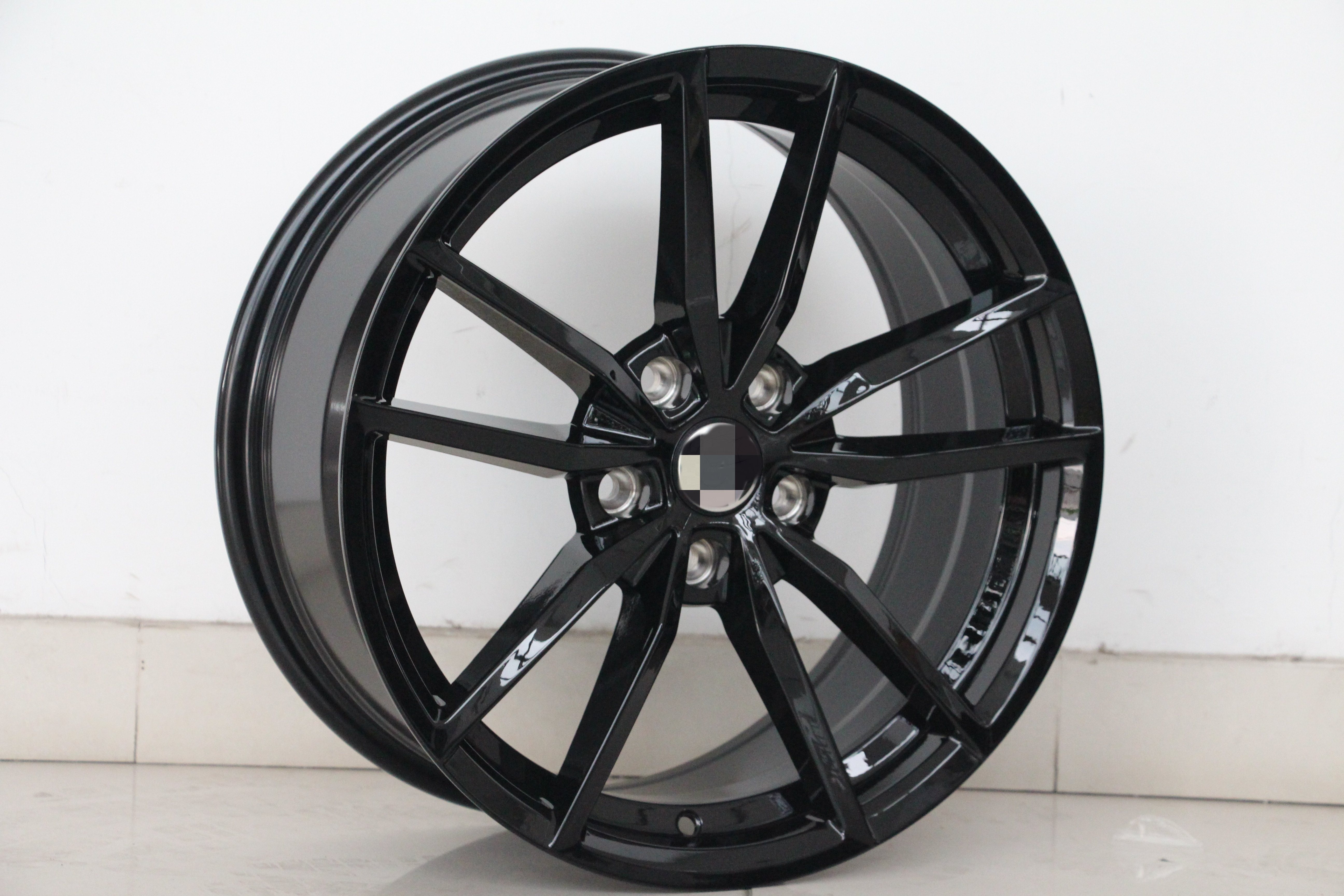 YXQ Rep Car Wheels 17 18 Inch Alloy Rims 5 Holes 100 112 PCD Black Silver Gunmetal Color wheels for VW